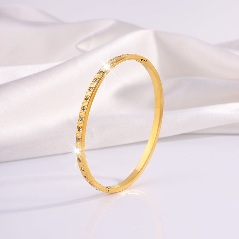 AMBASADOR Square Crystal-Accent Bracelet