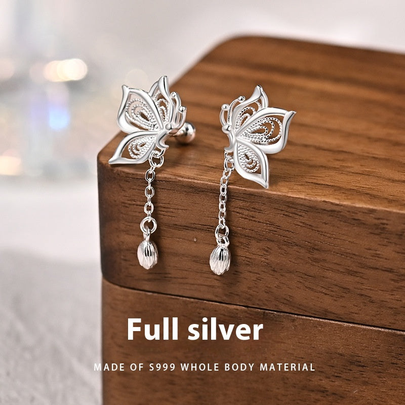 AMBASADOR Butterfly Chain Drop Earrings